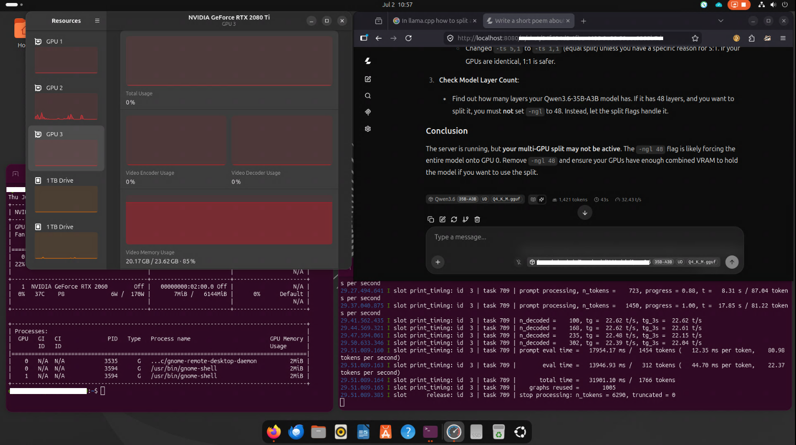 Initial Trials of A Local AI Server Testing