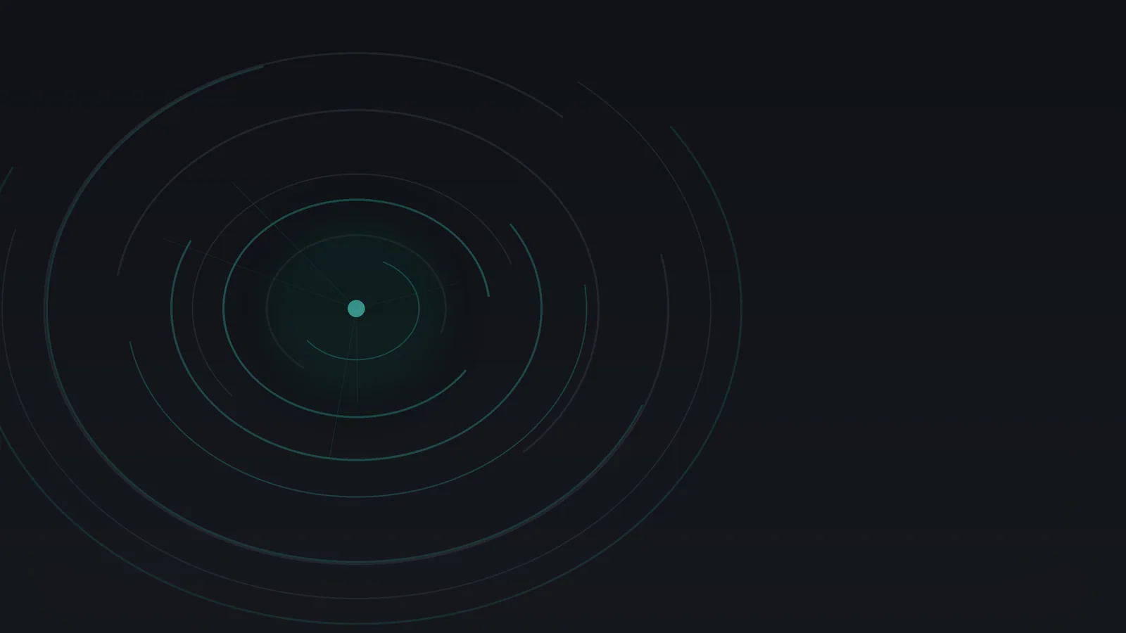 Concentric teal arcs on charcoal, illustration for the article What is Self-Sovereignty?