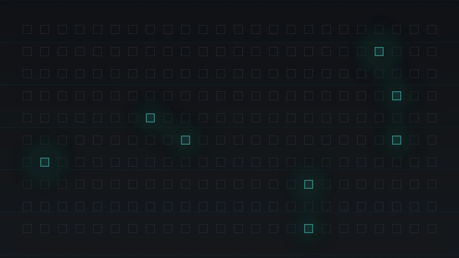 Rows of dark network ports with 8 of them lit in teal, illustration for the article PHP2Shell and the AI Attack Wave: Why Your Own Machines Are Now the Front Line