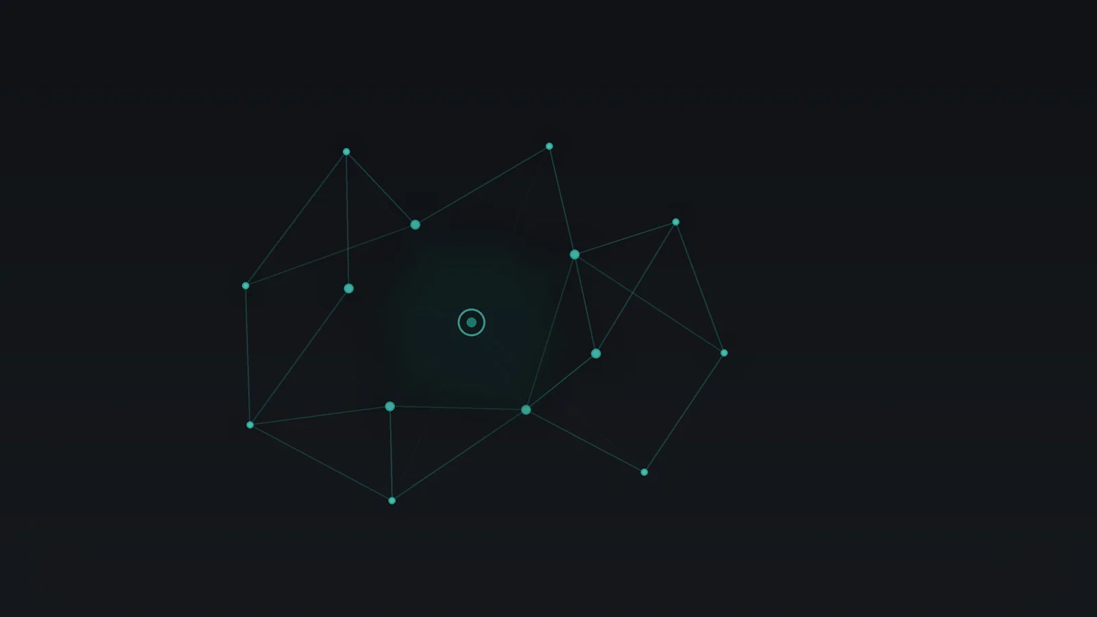Teal mesh of connected nodes on charcoal, illustration for the article AnythingLLM 1.19 Ships Its Own Local Model, and the Separate Inference Server Goes Away